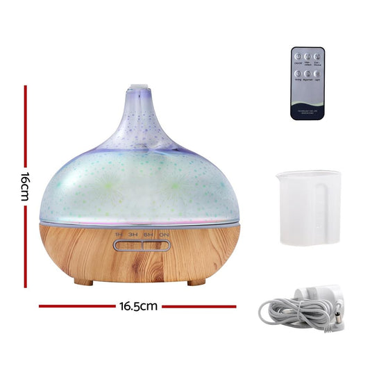 DEVANTI Aroma Aromatherapy Diffuser 3D LED Night Light Firework Air