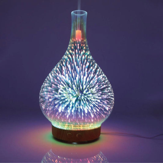 Essential Oil Aroma Diffuser - Mirror 3D Fireworks Aromatherpay Mist